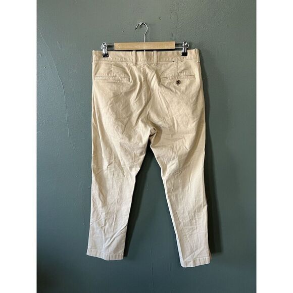 J. Crew Flex Mens Khaki Chino Pants Size 32 x 30 Stretch Fit - Picture 2 of 3